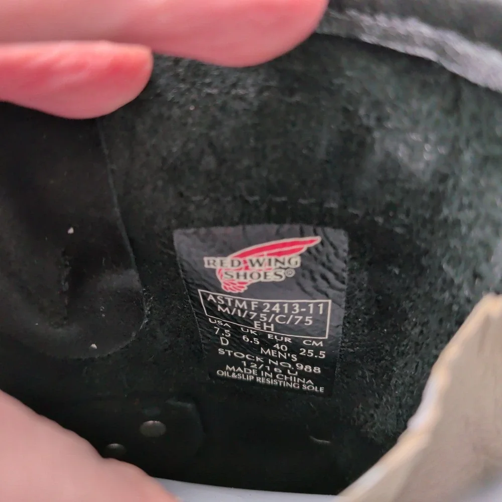Red Wing Shoes brand red
